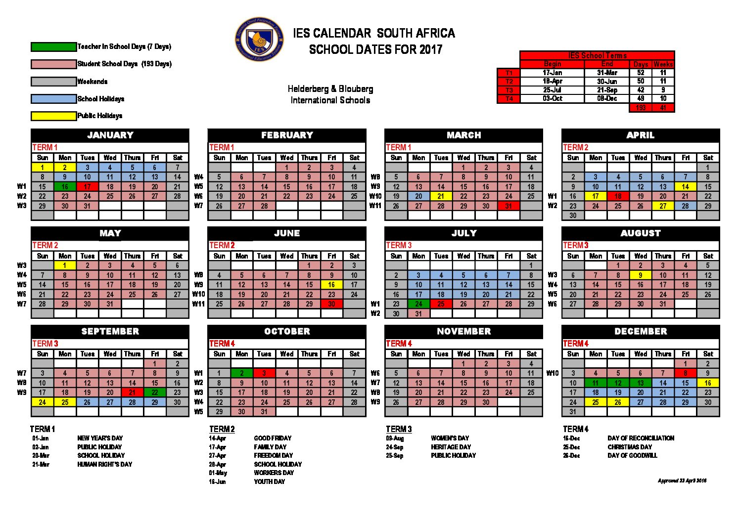 2017-IES-Calendar-Blouberg-Helderberg-April-2016 - Grantham Preparatory  International School